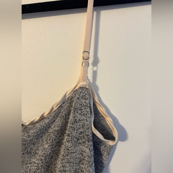 Out From Under x Urban Outfitters Grey Surplice Mini Romper Medium - Picture 8 of 10